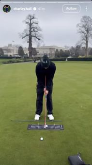 Charley Hull's story of her putting session - Source: via @charley.hull on Instagram